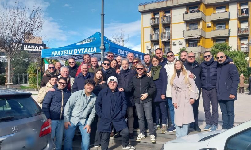 A Paternò il gazebo di Fratelli d’Italia: Galvagno e Ciancitto presentano i risultati del governo Meloni