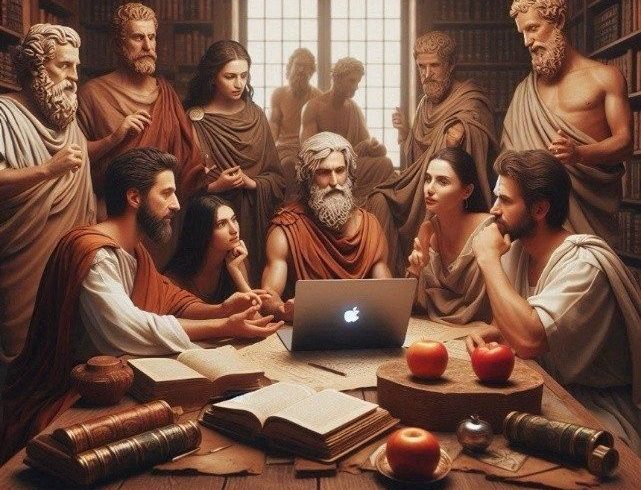 Dialoghi con l'IA: filosofia, storia e letteratura in un cenacolo invernale