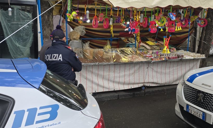 Sant'Agata: task force in azione nel centro di Catania per contrastare l'abusivismo commerciale