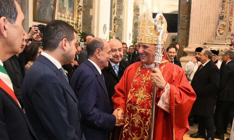 Schifani a Catania per Sant'Agata: «La Sicilia si rialzerà, i cittadini colpiti dal ciclone non saranno soli»