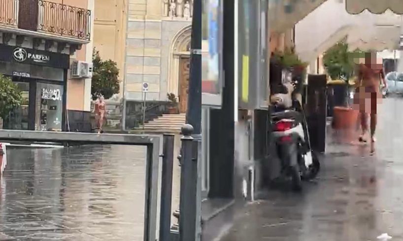 Adrano, rintracciato il giovane seminudo sotto la pioggia: è un 27enne straniero