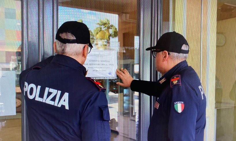Palagonia, bar ritrovo di pregiudicati: il Questore dispone sette giorni di chiusura