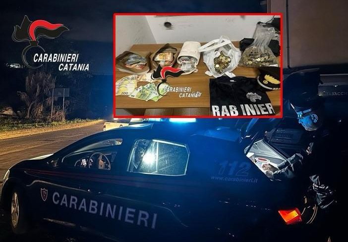 Spaccio in famiglia a Paternò: padre arrestato e figlia minorenne denunciata. In casa 65mila euro
