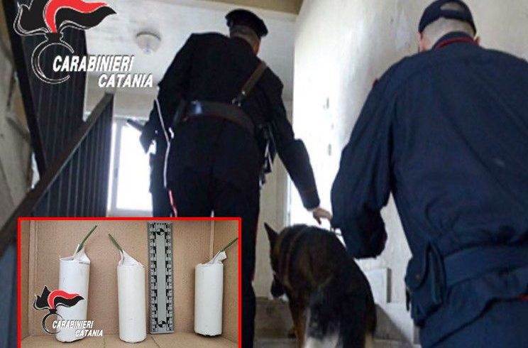 Mascali, droga e ordigni in casa durante i domiciliari: 29enne denunciato