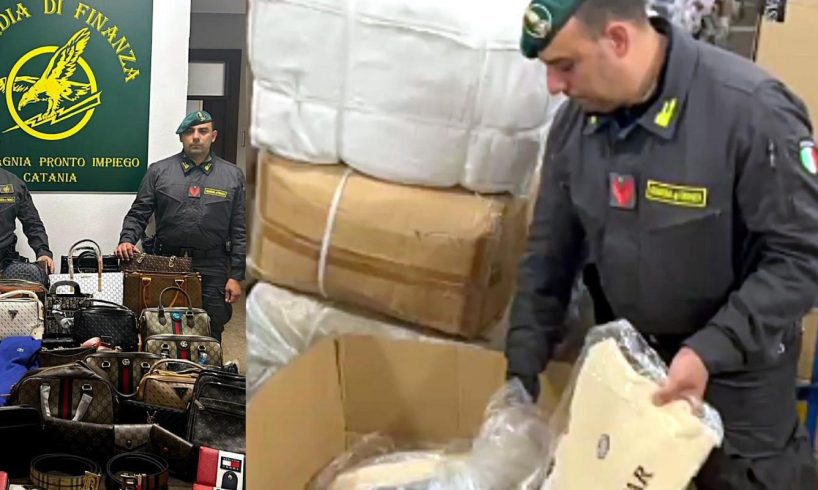 Catania, GdF sequestra oltre 11.000 capi contraffatti tra il centro storico e Misterbianco (VIDEO)