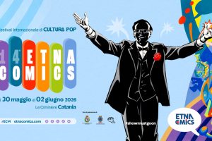 Catania, Pippo Baudo protagonista del manifesto di Etna Comics 2026: “Un abbraccio al pubblico”