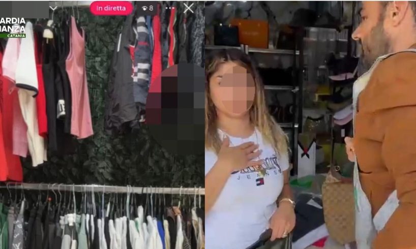 Catania, vendono falso in diretta streaming: i Finanzieri irrompono nella “boutique del lusso contraffatto” a San Cristoforo (VIDEO)