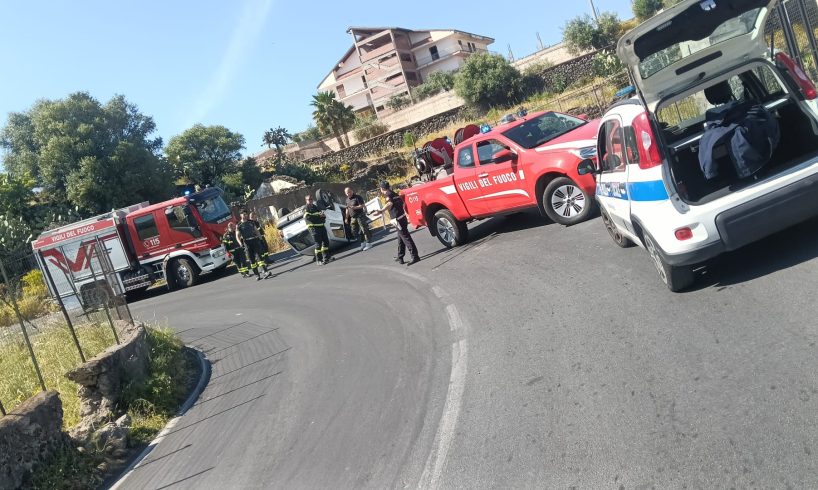 Paternó, incidente autonomo sulla SP 229: ferito 48enne di S. M. di Licodia