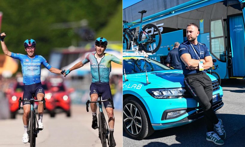 Ciclismo, Pietro Ciadamidaro: da Adrano all’Astana. Il suo primo Giro d’Italia da massaggiatore