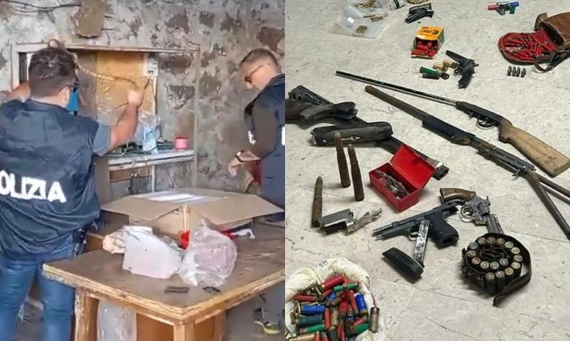 Adrano, armi e munizioni come in un bunker: quattro arresti dopo maxi blitz (VIDEO)