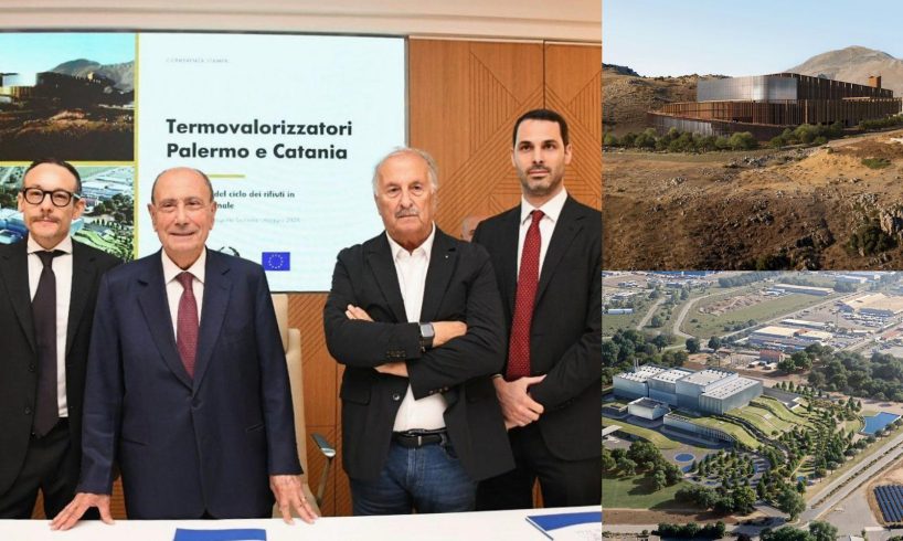 Sicilia, presentati i termovalorizzatori di Palermo e Catania: meno emissioni, addio discariche, risparmio Tari