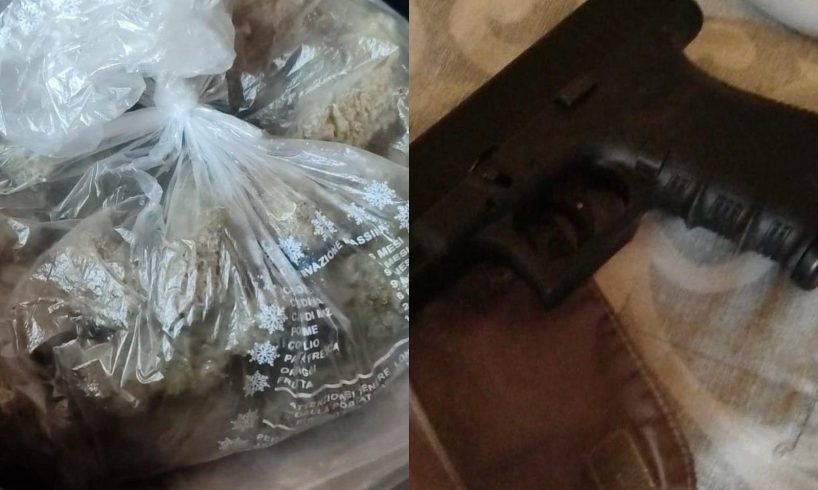 Catania, friggitrice ad aria e borsello con silenziatore: droga e pistola nascoste in casa. 31enne arrestato grazie a YouPol