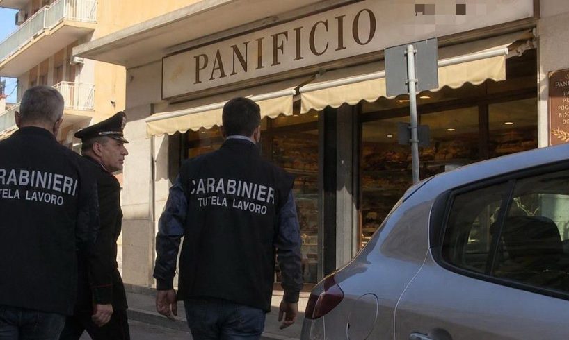 Paternò, sanzioni e attività sospesa per panificio nel centro: lavoro nero e mancata sorveglianza sanitaria