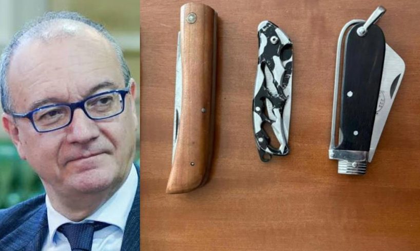 Armi a scuola, il ministro Valditara: sequestrati centinaia di coltelli. “Servono metal detector mobili”