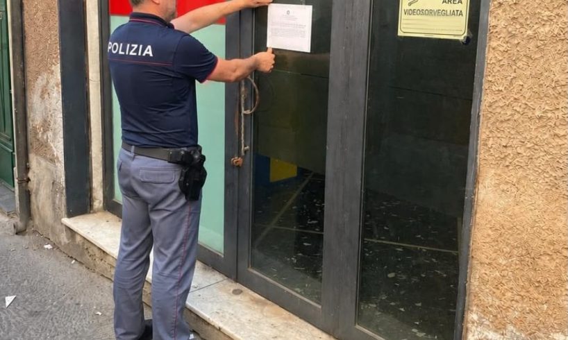 Adrano, sala giochi chiusa per 7 giorni: ritrovo di pregiudicati pericolosi