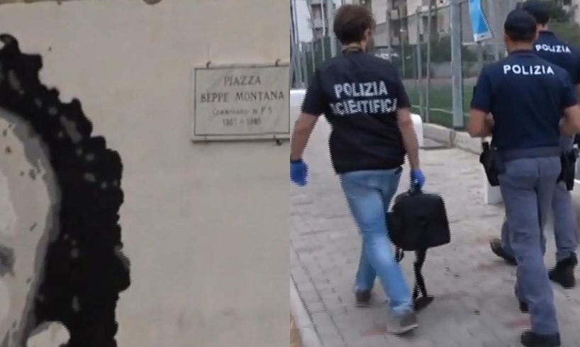 Sparatoria in piazza a San Giovanni Galermo: presunto autore arrestato con passamontagna e giubbotto rudimentale (VIDEO)