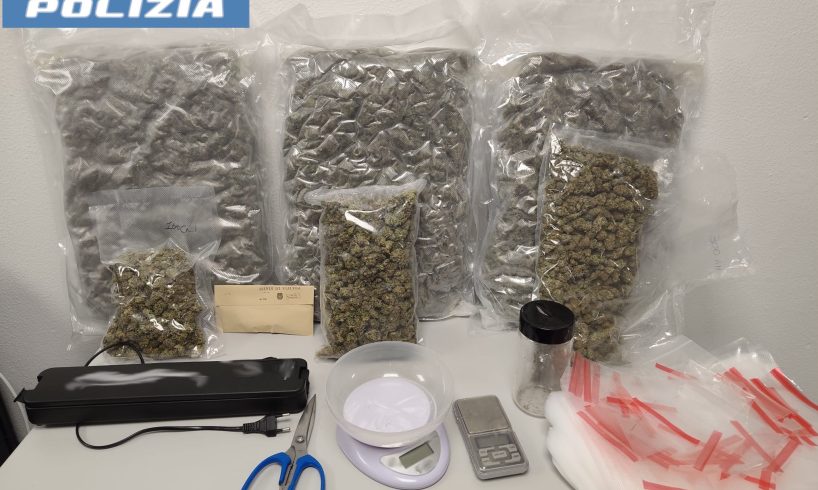 Nascondeva 2,8 kg di marijuana in due vecchie lavatrici: 34enne arrestato a Misterbianco